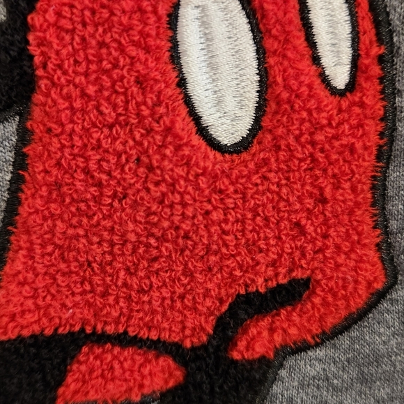 Disney Mickey Mouse Long Sleeve Split Side Pullover Embroidered Sweatshirt.Med - Picture 5 of 11
